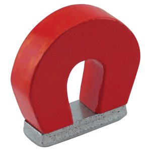 Magnet Source 1 in. L X 1.126 in. W Red Horseshoe Magnet 2 lb. pull 1 pc