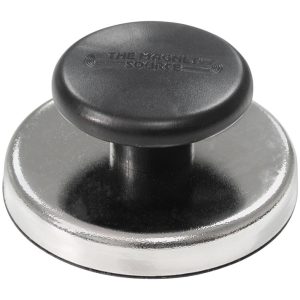 Magnet Source 1.25 in. L X 2.65 in. W Black Knob Magnet 25 lb. pull 1 pc