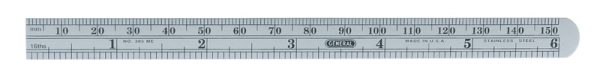 General 6 in. L X 1/2 in. W Stainless Steel Precision Pocket Rule Metric