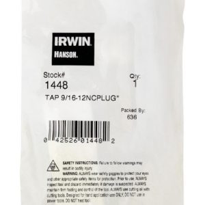 Irwin Hanson High Carbon Steel SAE Fraction Tap 9/16 in. 1 pc