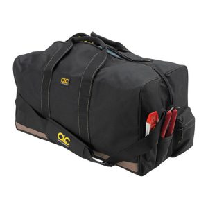 CLC 12 in. W X 12 in. H Polyester Gear Bag 7 pocket Black/Tan 1 pc
