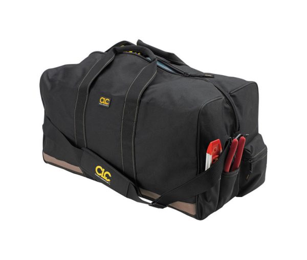 CLC 12 in. W X 12 in. H Polyester Gear Bag 7 pocket Black/Tan 1 pc