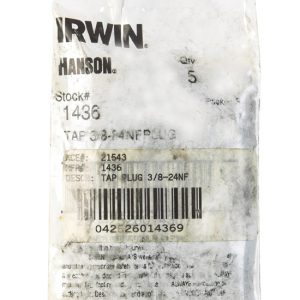 Irwin Hanson High Carbon Steel SAE Fraction Tap 3/8 in. 1 pc