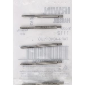 Irwin Hanson High Carbon Steel SAE Plug Tap 4 - 40 1 pc