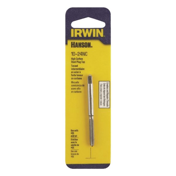 Irwin Hanson High Carbon Steel SAE Plug Tap 10 - 24 1 pc