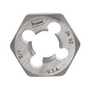 Irwin Hanson High Carbon Steel SAE Hexagon Die 1/2-20 in. 1 pc