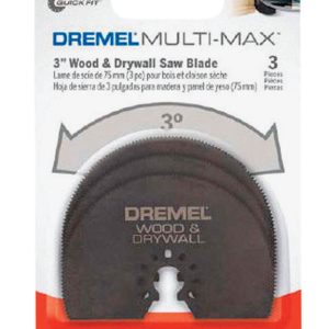 Dremel Multi-Max 3.5 in. X 3 in. L Steel Half-Moon Oscillating Blade Set 3 pk