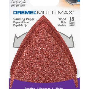 Dremel Multi-Max 3 in. X 3 in. L Aluminum Oxide Sandpaper 18 pk