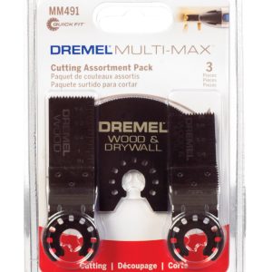 Dremel Multi-Max Multiple X 3/4, 3/4 and 3 in. L Steel Wood Flush Cut Blade 3 pk