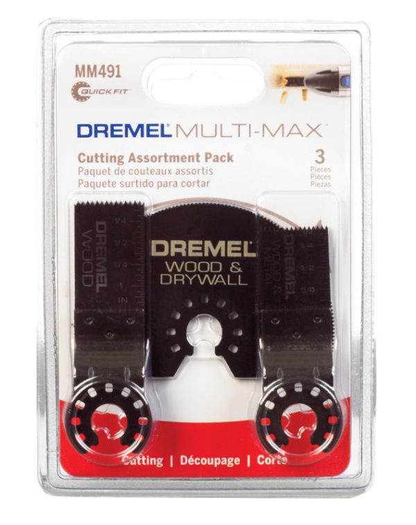 Dremel Multi-Max Multiple X 3/4, 3/4 and 3 in. L Steel Wood Flush Cut Blade 3 pk