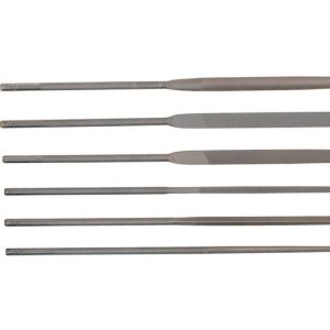 General 5-1/2 in. L Steel Needle File Set 6 pc