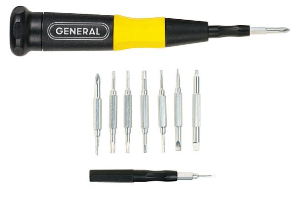 General 8 pc 16-in-1 Multi-Bit Screwdriver Set