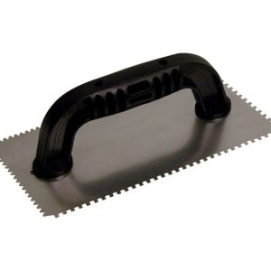 Marshalltown QLT 4 in. W X 9 in. L Steel Notched Trowel