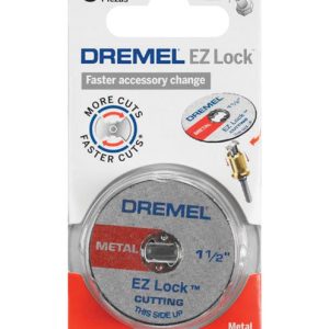 Dremel EZ Lock 1-1/2 in. D X 1/8 in. in. Fiberglass Metal Cut-Off Wheel 5 pk