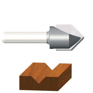 Vermont American 1/2 in. D X 7/16 in. X 1-25/32 in. L Carbide Tipped V-Groove Router Bit