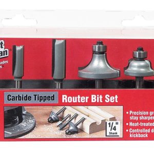 Vermont American 1/4 in. D X Multi Size in. X 4 in. L Roman Ogee Router Bit Set 6 pc