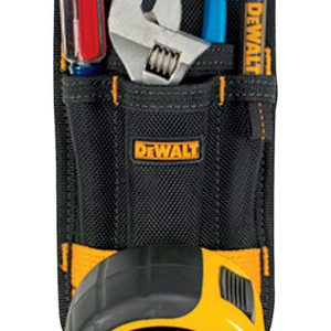 DeWalt 4 pocket Polyester Fabric Tool Holder 3.7 in. L X 8.7 in. H Black