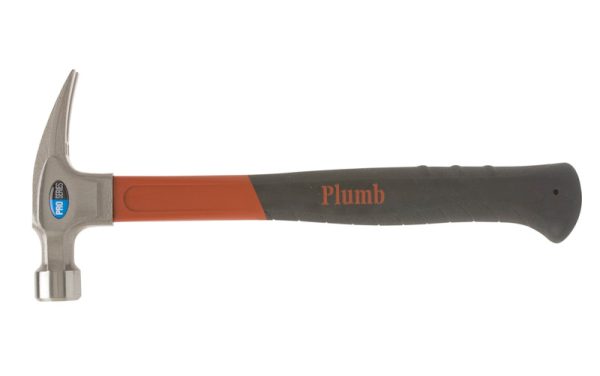 Plumb Pro Series 16 oz Smooth Face Rip Hammer Fiberglass Handle