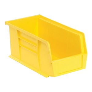 Quantum Storage 5-1/2 in. W X 4-3/4 in. H Tool Storage Bin Polypropylene 1 compartments Yellow