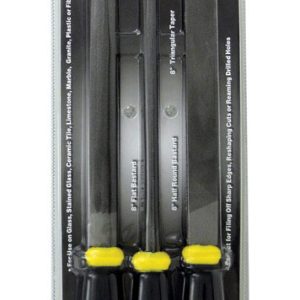 Steel Grip Multiple in. L X 1 in. W Steel Assorted File Set 3 pc
