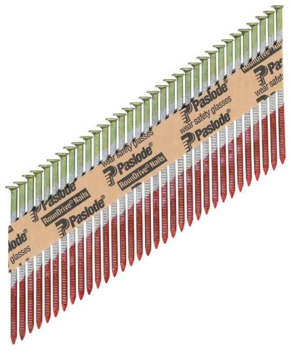 Paslode RounDrive 2-3/8 in. Angled Strip Hot-Dip Galvanized Framing Nails 30 deg 2000 pk