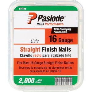 Paslode 1-1/4 in. 16 Ga. Straight Strip Galvanized Finish Nails 2,000 pk