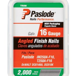Paslode 2 in. 16 Ga. Angled Strip Galvanized Finish Nails 20 deg 2,000 pk