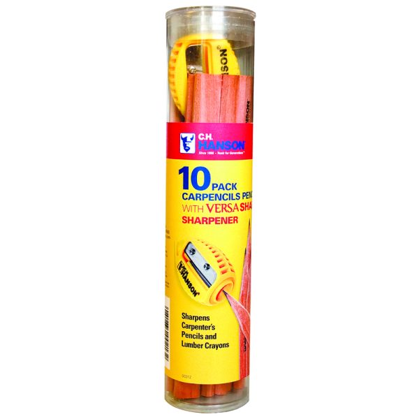 C.H. Hanson VersaSharp 8.5 in. L Carpenter Pencil Kit Yellow 11 pc