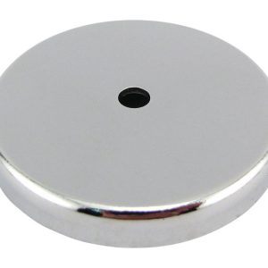 Magnet Source .375 in. L X 2.61 in. W Silver Round Base Magnet 65 lb. pull 1 pc
