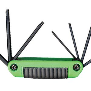Eklind Ergo-Fold Assorted Fold-Up Tamper Resistant Torx Hex Key Set 7 pc