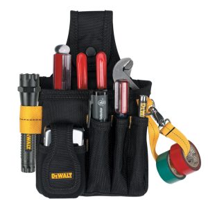 DeWalt 5 pocket Polyester Fabric Technician's Pouch 13 in. L X 13 in. H Black