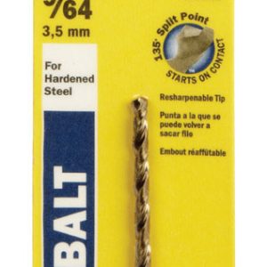 Irwin 9/64 in. X 2-7/8 in. L Cobalt Alloy Steel Drill Bit 1 pc