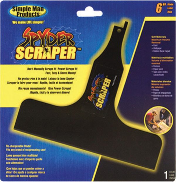 Spyder 6 in. Carbon Steel Scraper 1 pk