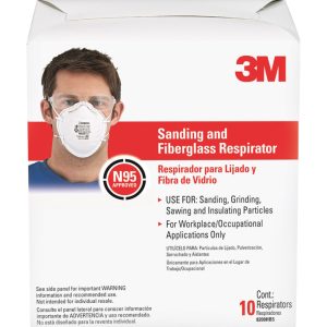 3M N95 Sanding and Fiberglass Respirator White 10 pc
