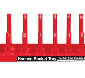 Hansen Global 18 in. L X 0.5 in. SAE Socket Tray 1 pc
