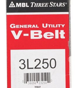 Mitsuboshi FHP 3L250 General Utility V-Belt 0.38 in. W X 25 in. L For Fractional Horsepower Motors
