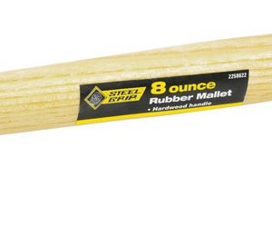 Steel Grip 8 oz Mallet Rubber Head Wood Handle