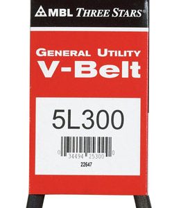 Mitsuboshi FHP 5L300 General Utility V-Belt 0.63 in. W X 30 in. L For Fractional Horsepower Motors