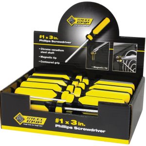 Steel Grip #1 X 3 in. L Phillips Screwdriver 1 pc