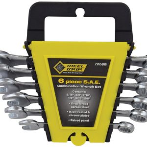 Steel Grip SAE Wrench Set Multiple in. L 6 pc