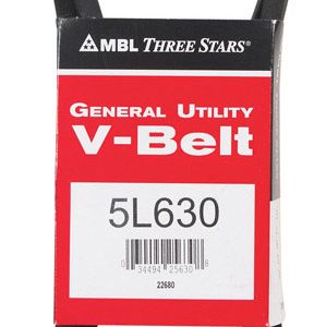 Mitsuboshi FHP 5L630 General Utility V-Belt 0.63 in. W X 63 in. L For Fractional Horsepower Motors