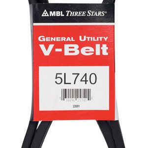 Mitsuboshi FHP 5L740 General Utility V-Belt 0.63 in. W X 74 in. L For Fractional Horsepower Motors