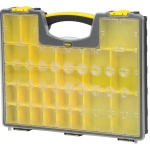Stanley 13.3 in. W X 2.15 in. H Storage Organizer Polypropylene 25 compartments Clear/Black/Yellow