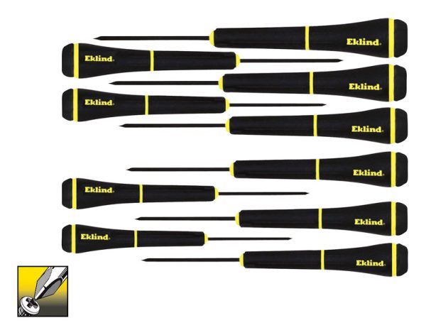 Eklind PSD 10 pc Phillips/Slotted Precision Driver Set