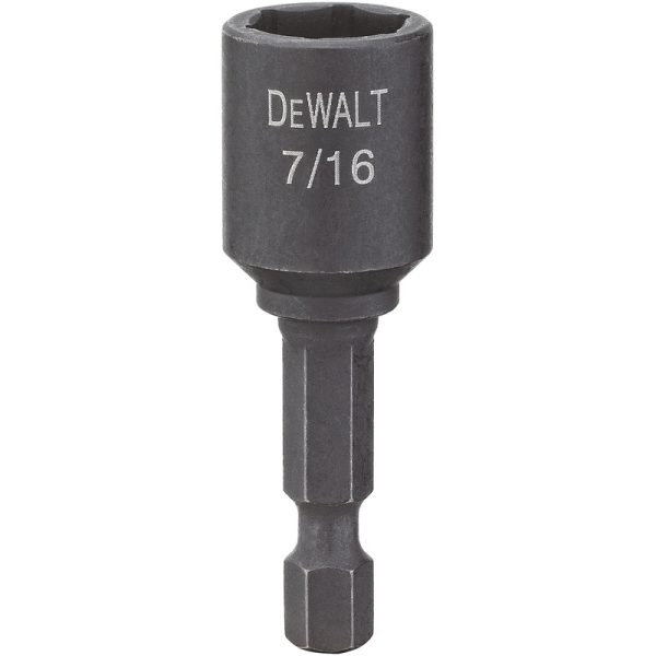 DeWalt Impact Ready 7/16 in. X 1-7/8 in. L Steel Magnetic Nut Setter 1 pc