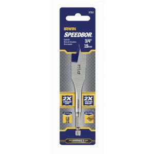 Irwin Speedbor 3/4 in. X 4 in. L Carbon Steel Wood Boring Bit 1 pc