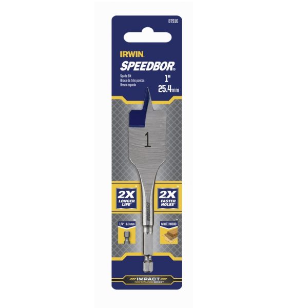 Irwin Speedbor 1 in. X 4 in. L Carbon Steel Wood Boring Bit 1 pc