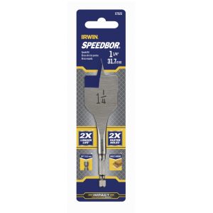 Irwin Speedbor 1-1/4 in. X 4 in. L Carbon Steel Wood Boring Bit 1 pc