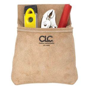 CLC 1 in. W X 12.75 in. H Suede Tool Pouch 1 pocket Tan 1 pc