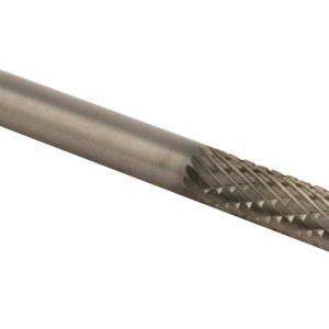 Forney 1/4 in. D X 2.5 in. L Cylinder Burr Tungsten Carbide 1 pc